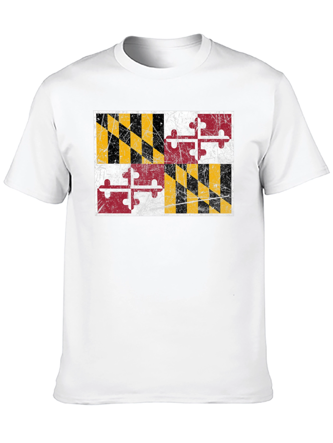 Maryland Flag Graphic Black T-Shirt