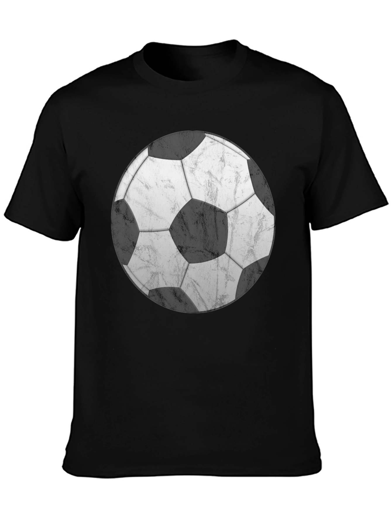 Soccer Ball Graphic T-Shirt - Classic Black Tee