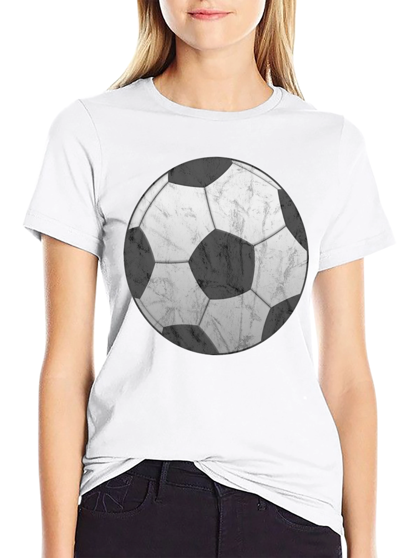 Soccer Ball Graphic T-Shirt - Classic Black Tee