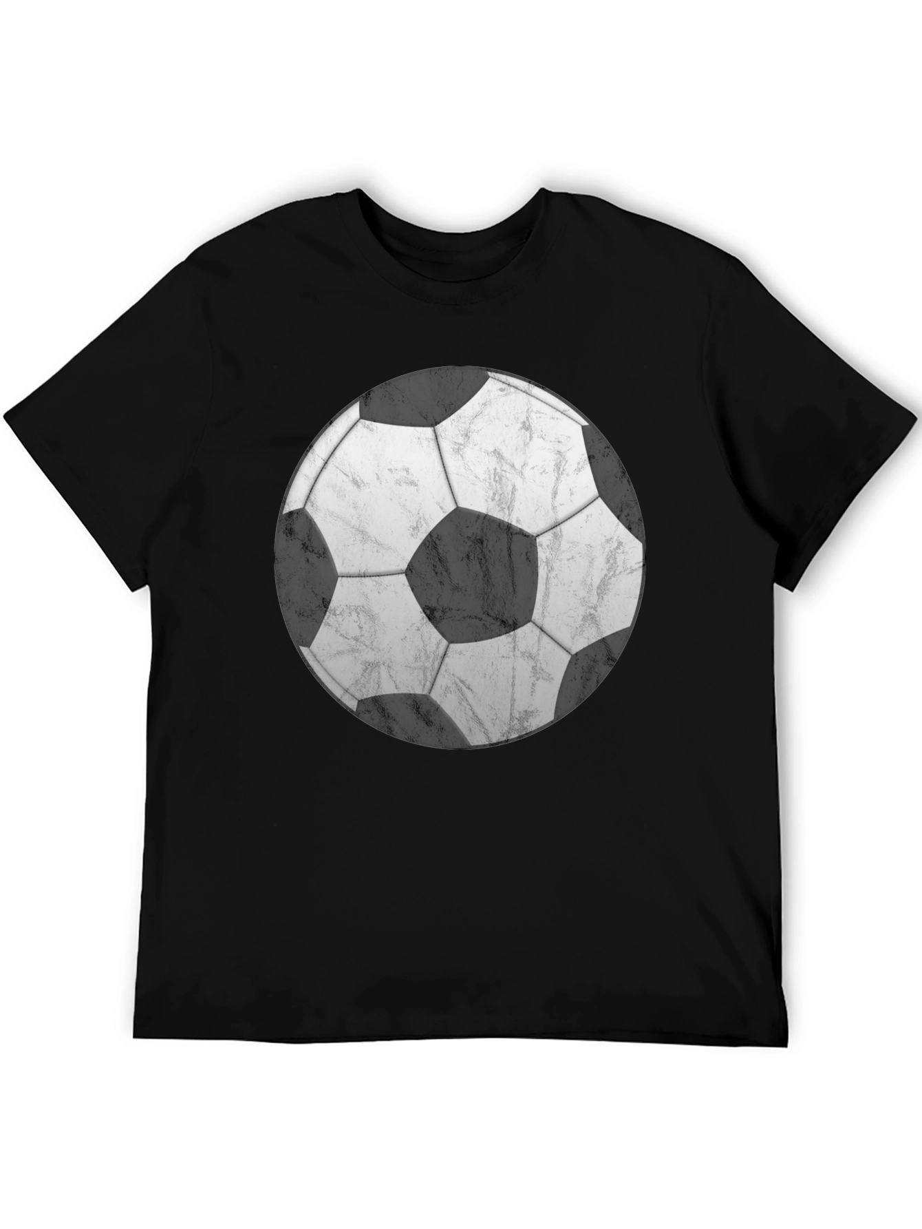 Soccer Ball Graphic T-Shirt - Classic Black Tee