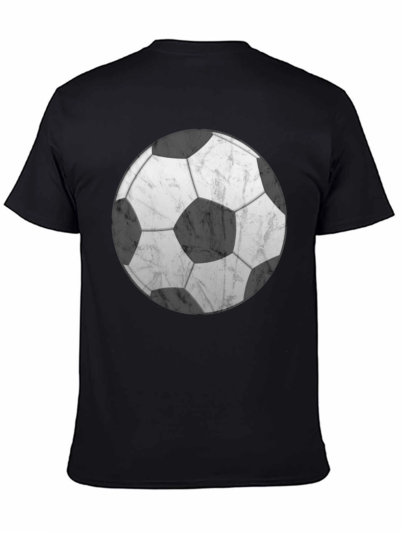 Soccer Ball Graphic T-Shirt - Classic Black Tee