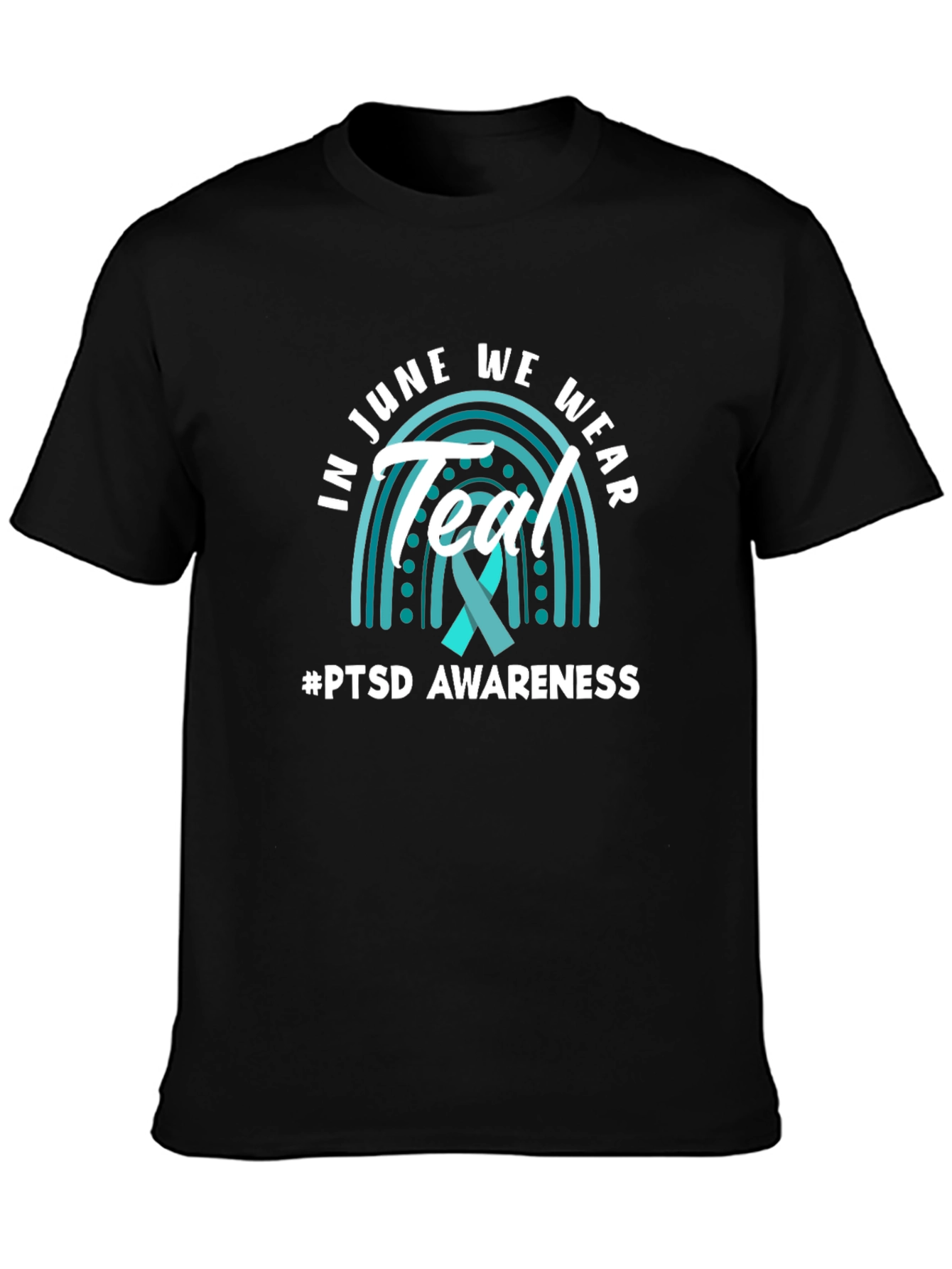 PTSD Awareness T-Shirt - Teal Ribbon
