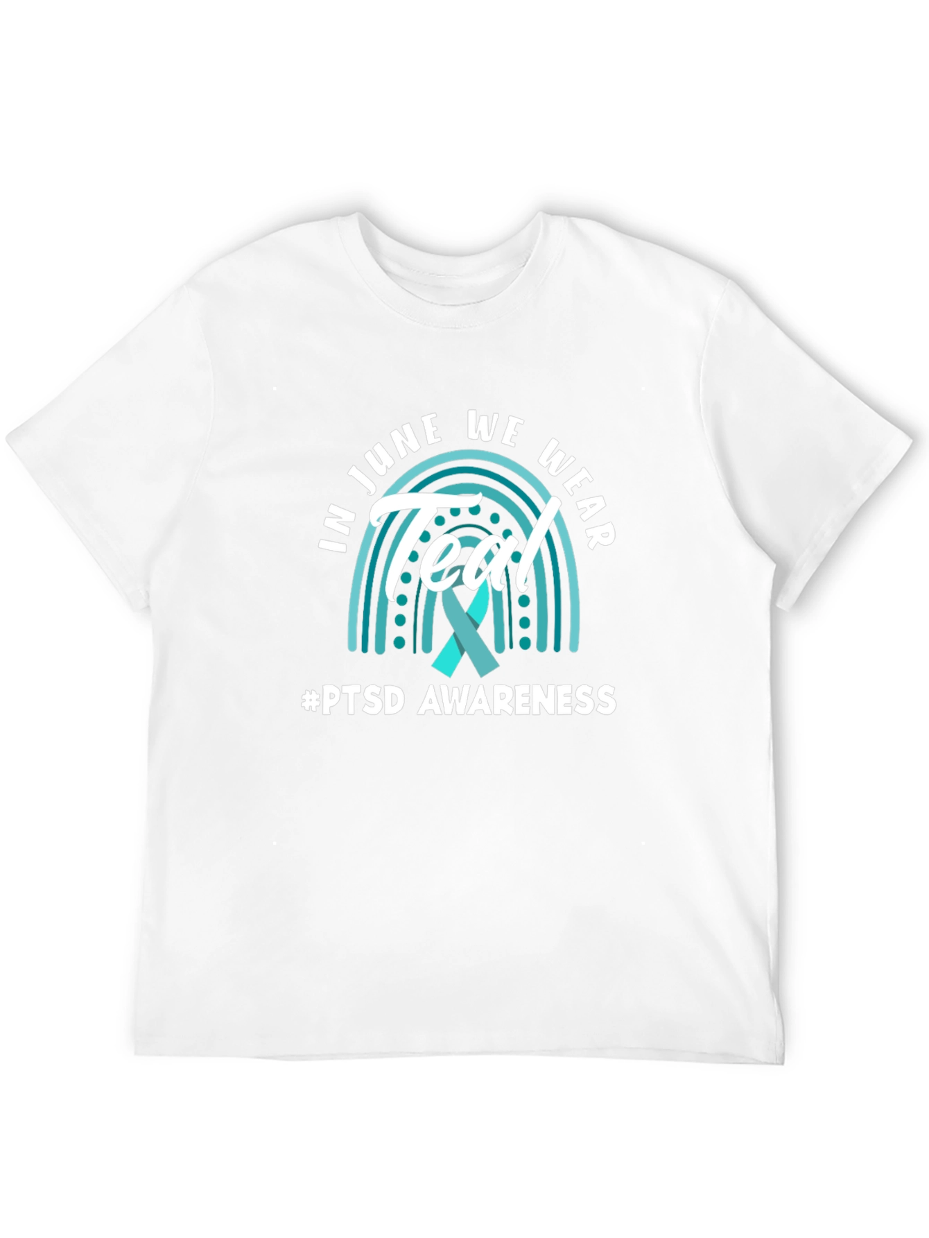 PTSD Awareness T-Shirt - Teal Ribbon