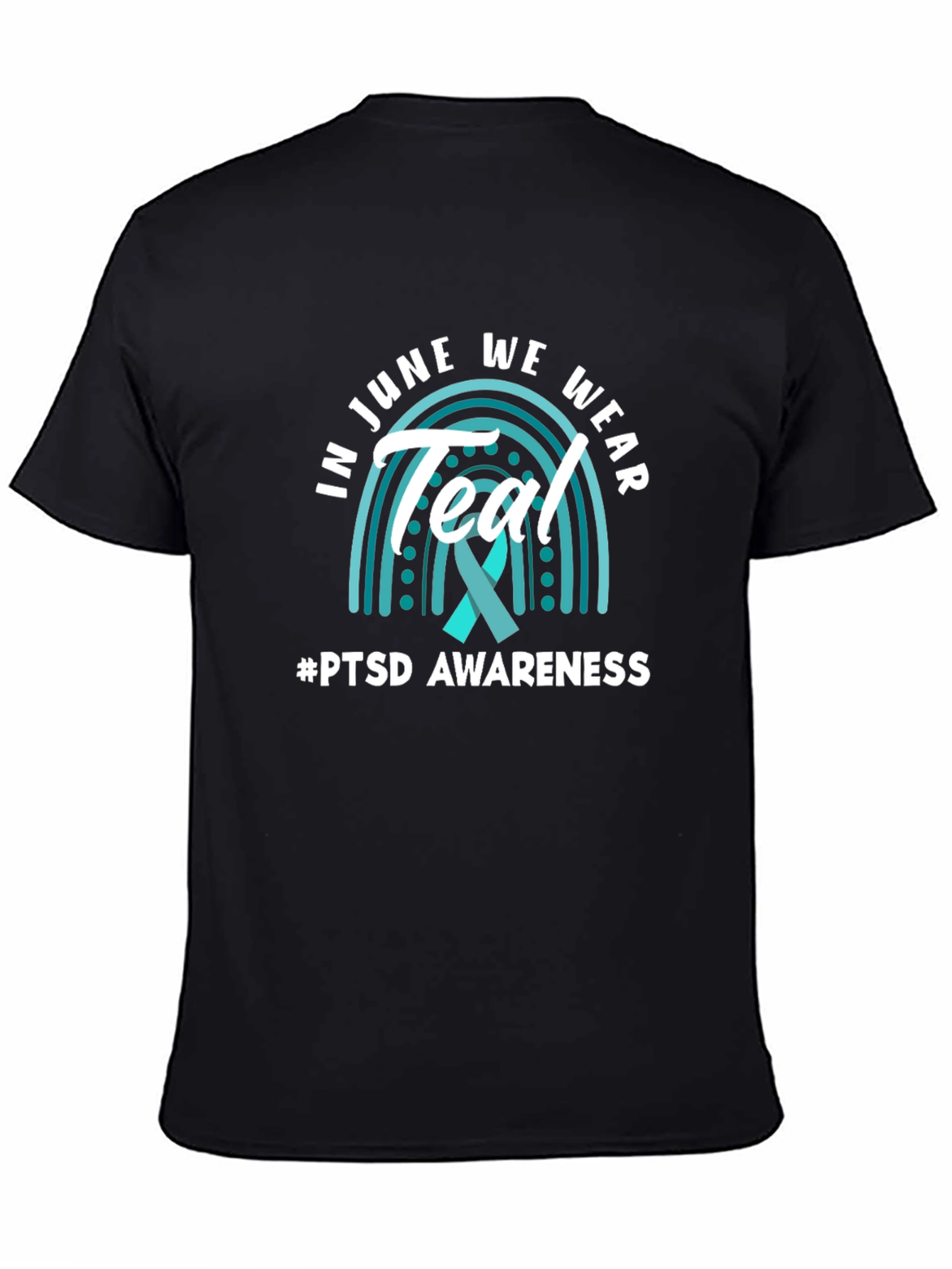 PTSD Awareness T-Shirt - Teal Ribbon