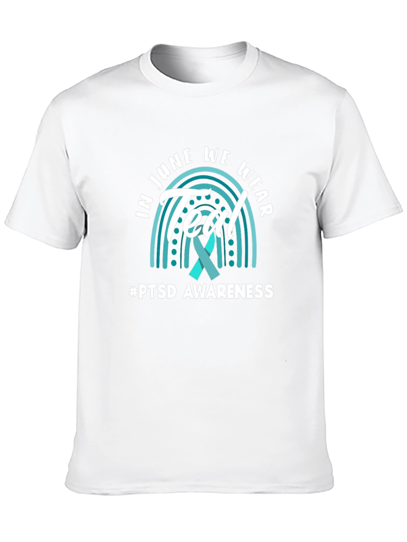 PTSD Awareness T-Shirt - Teal Ribbon