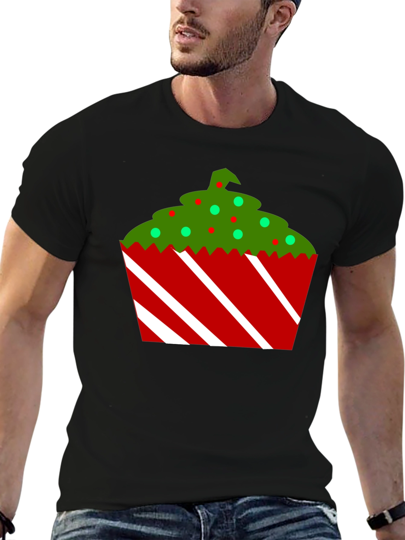 Festive Holiday Cupcake T-Shirt