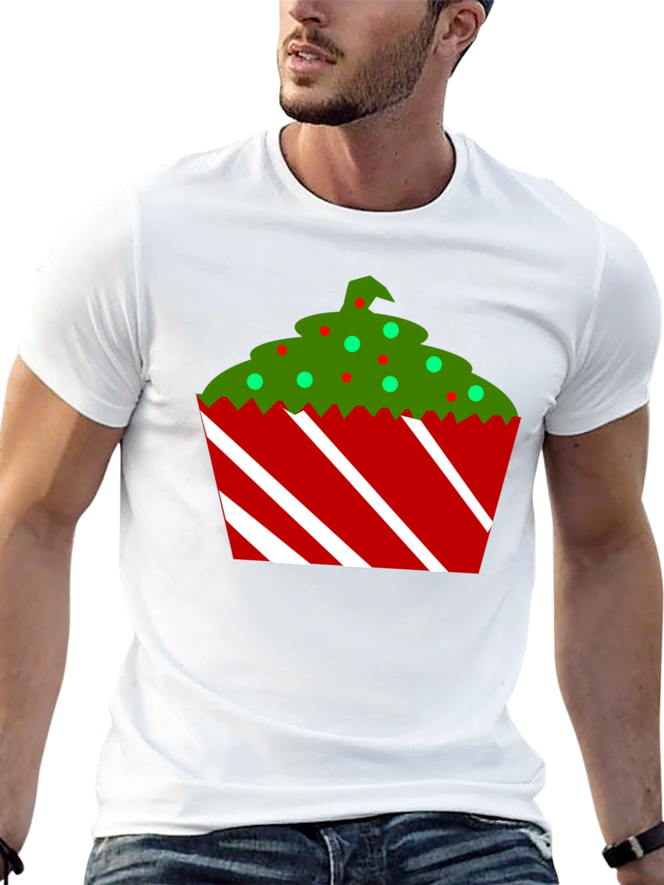 Festive Holiday Cupcake T-Shirt