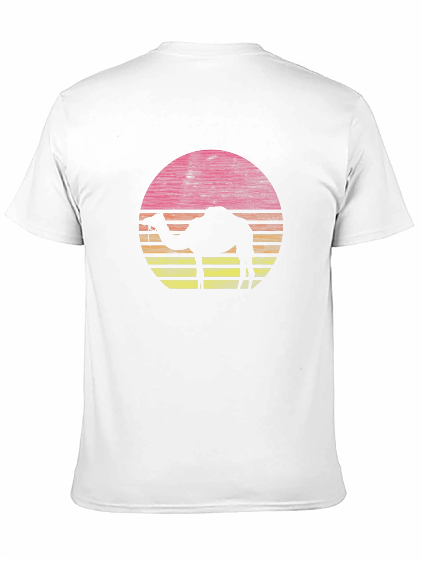 Sunset Camel Graphic Tee - Retro Style