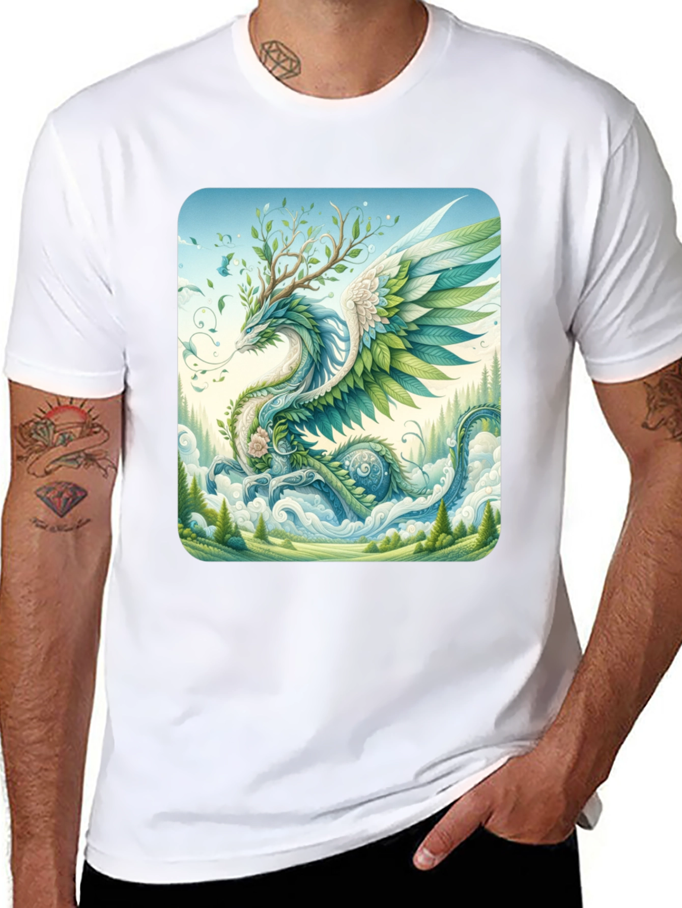 Nature Dragon Graphic Tee