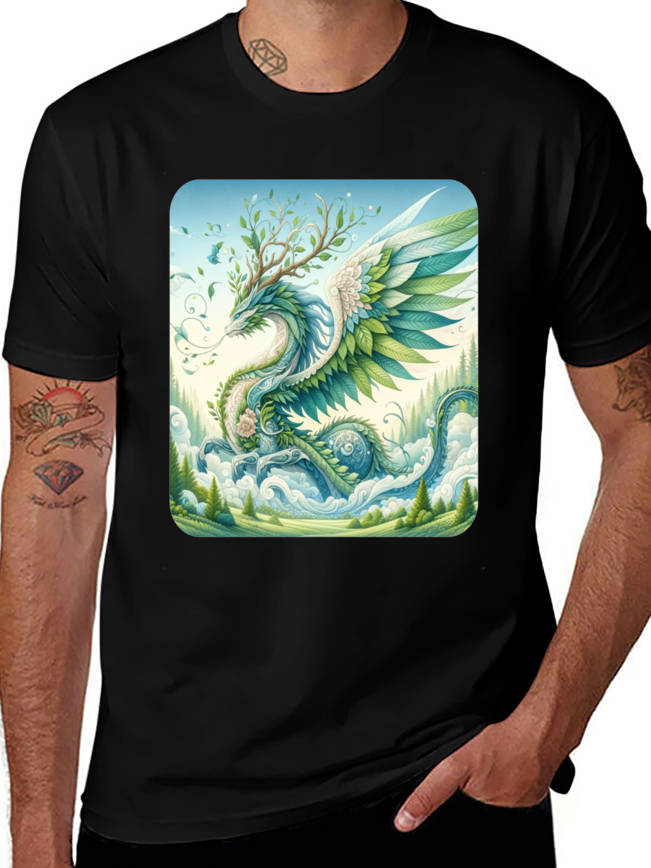 Nature Dragon Graphic Tee