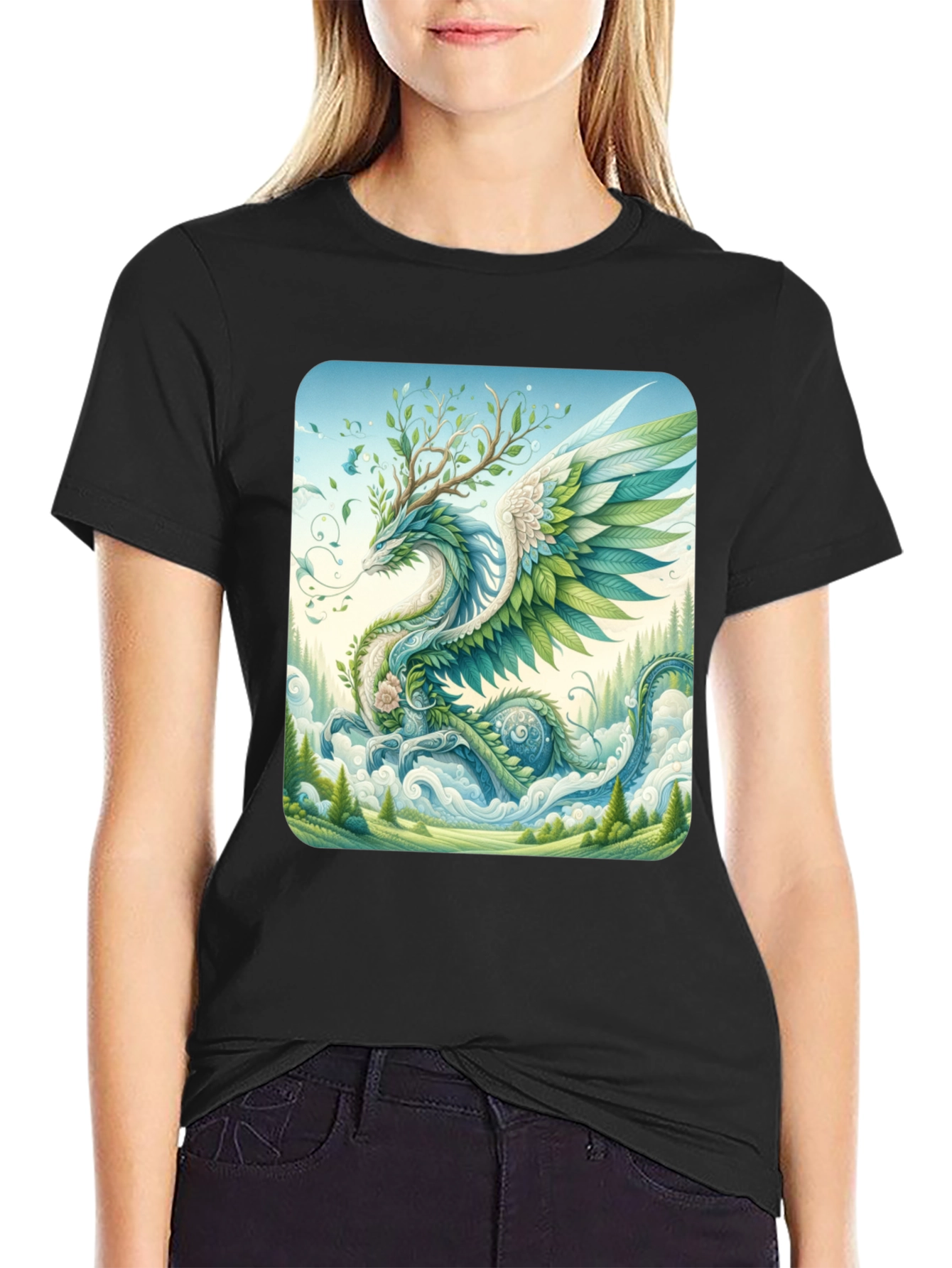 Nature Dragon Graphic Tee