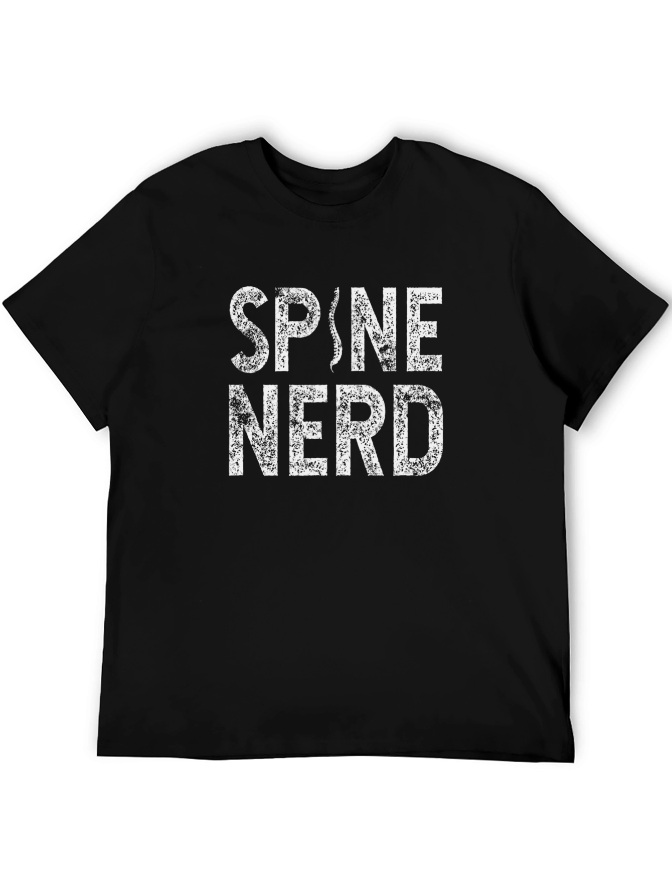 Spine Nerd T-Shirt - Black Novelty Tee