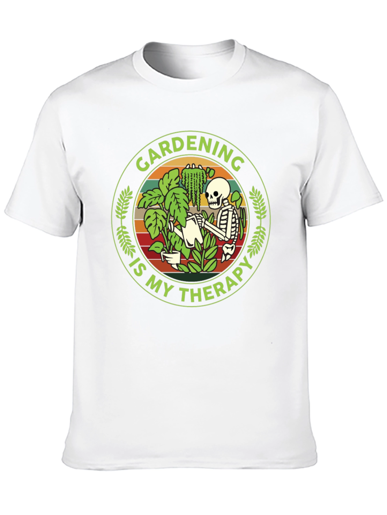 Gardening Is My Therapy Skeleton T-Shirt