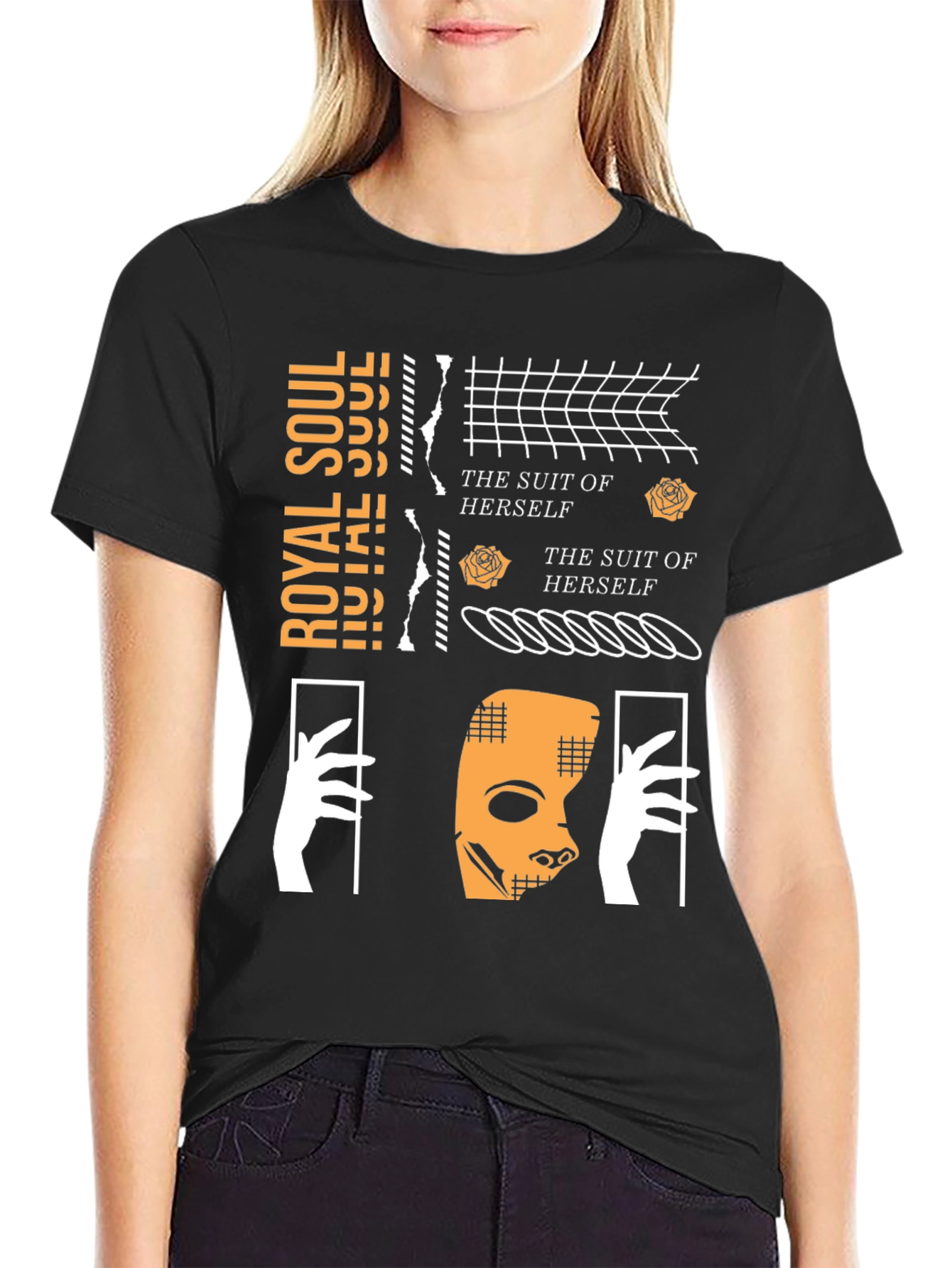 Royal Soul Graphic Print T-Shirt - Unique Artistic Design