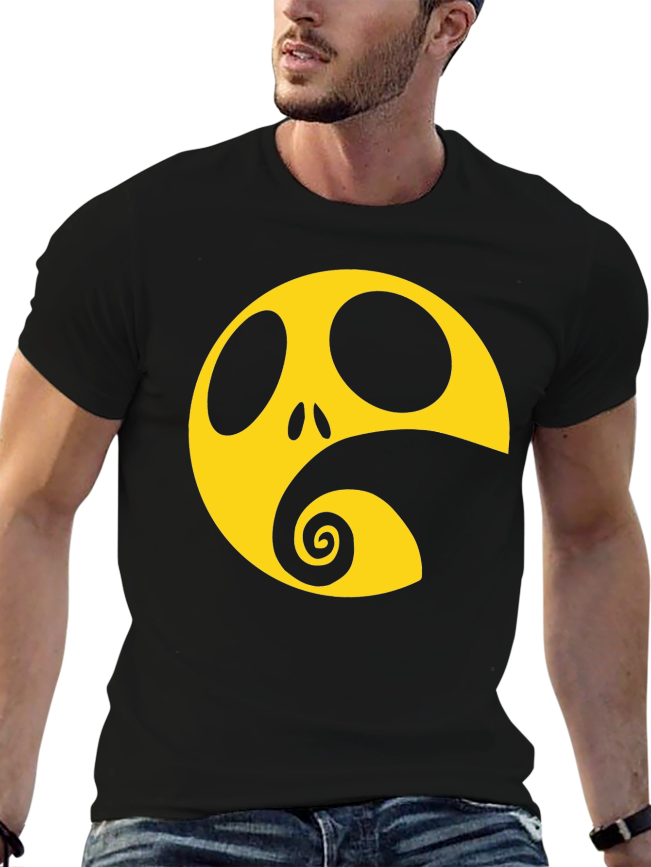 Nightmare Before Christmas T-Shirt Yellow and Black