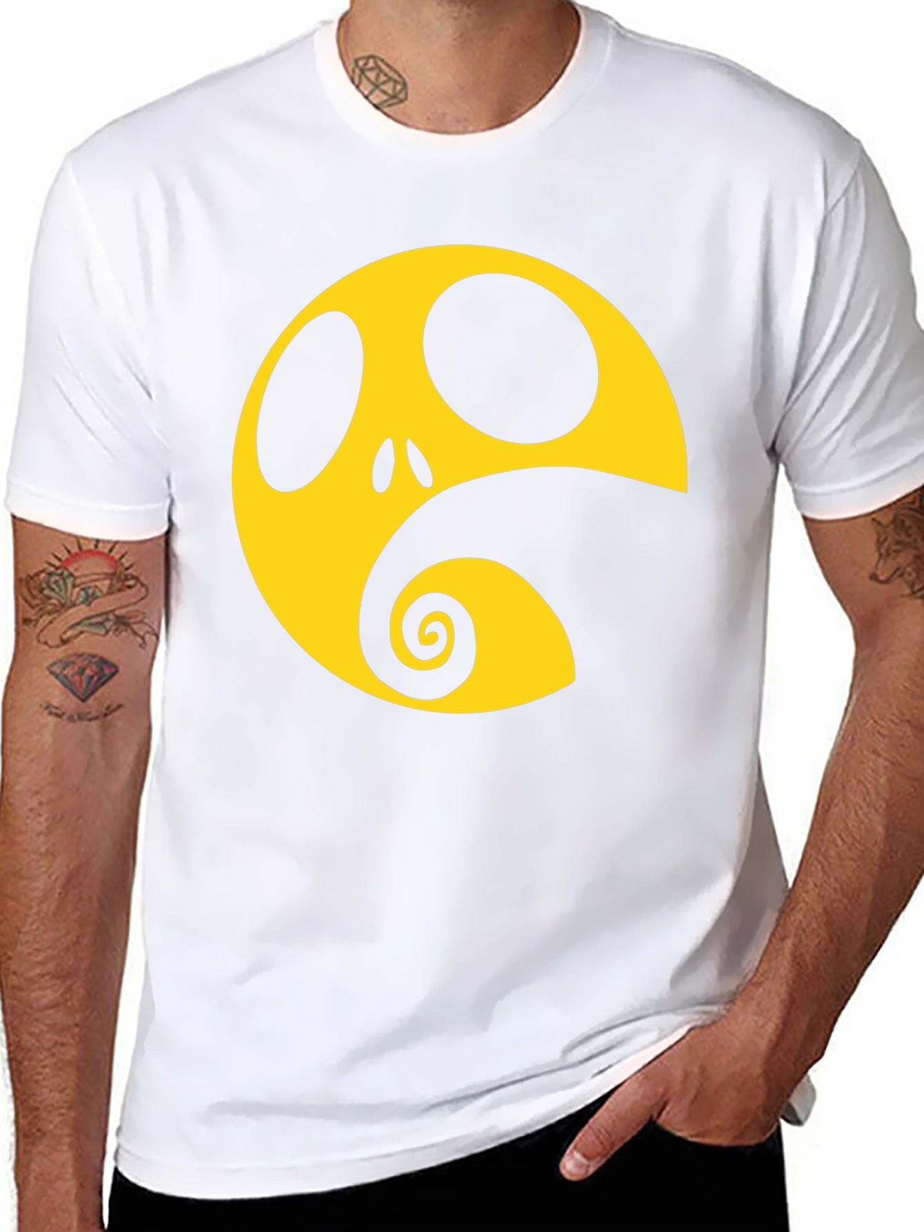 Nightmare Before Christmas T-Shirt Yellow and Black