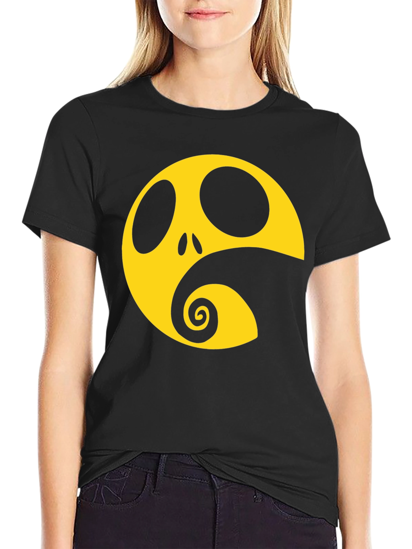 Nightmare Before Christmas T-Shirt Yellow and Black