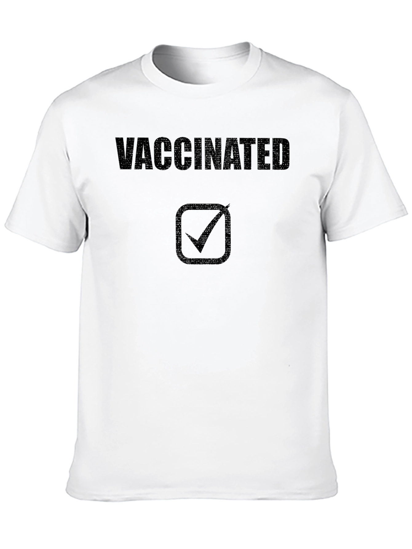 Vaccinated Checkmark T-Shirt - Stand for Public Health!