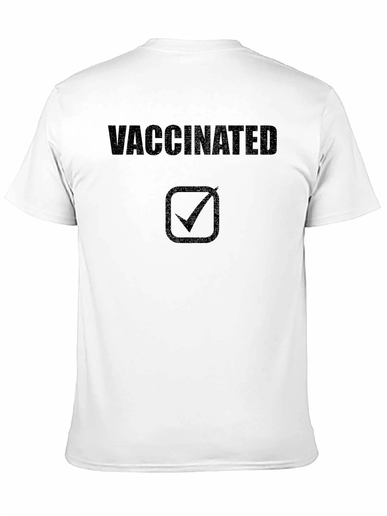 Vaccinated Checkmark T-Shirt - Stand for Public Health!