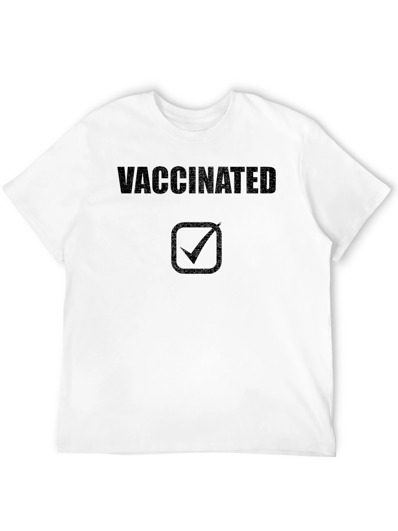 Vaccinated Checkmark T-Shirt - Stand for Public Health!