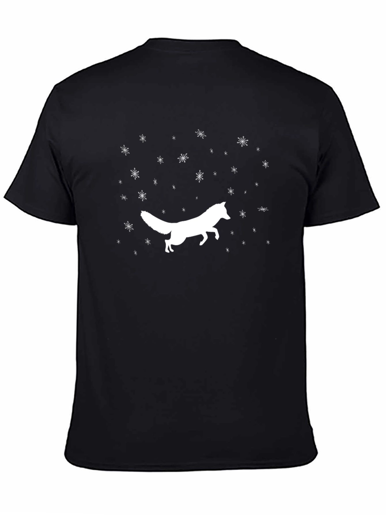 Fox Silhouette T-Shirt - Black
