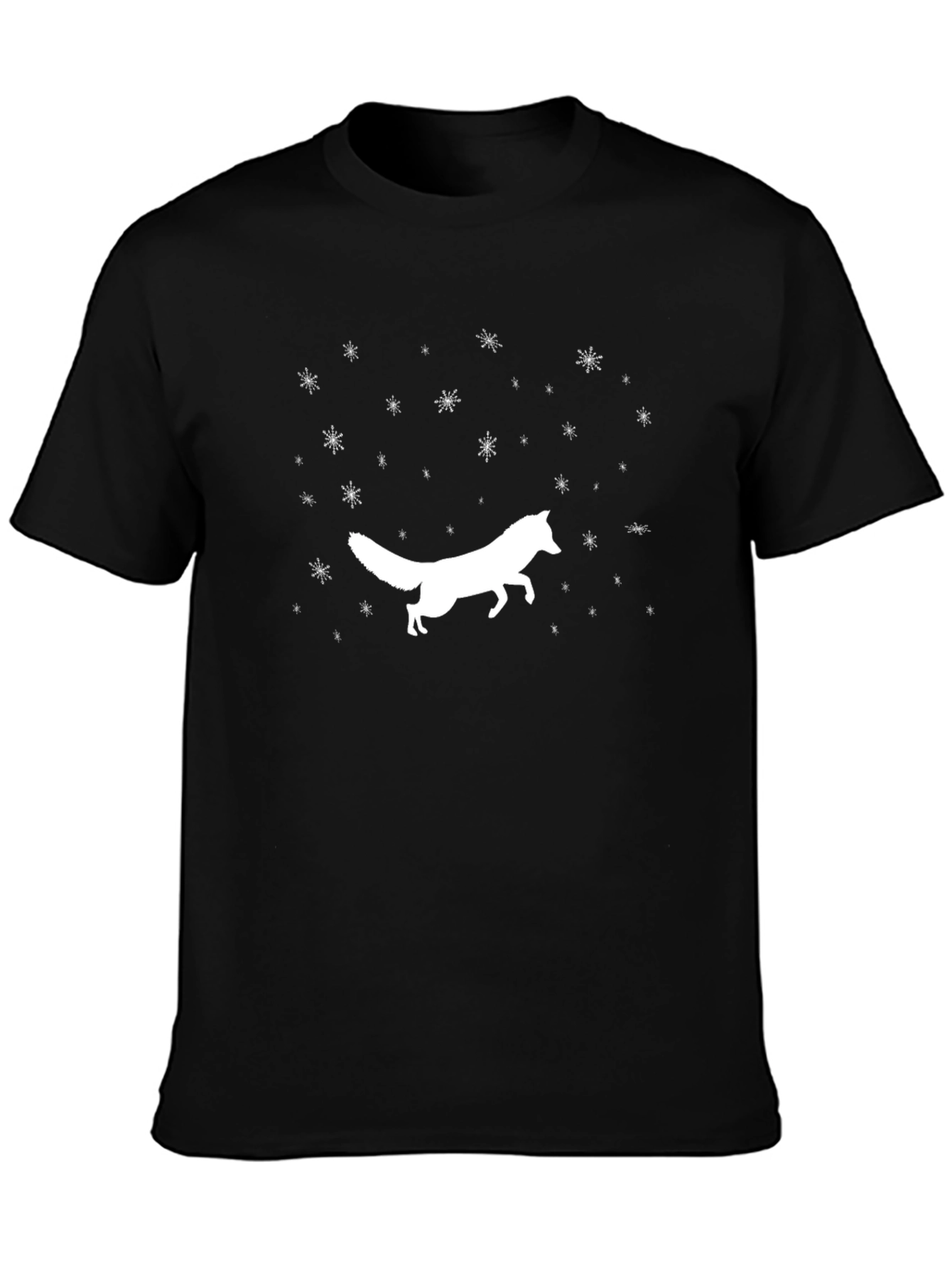 Fox Silhouette T-Shirt - Black