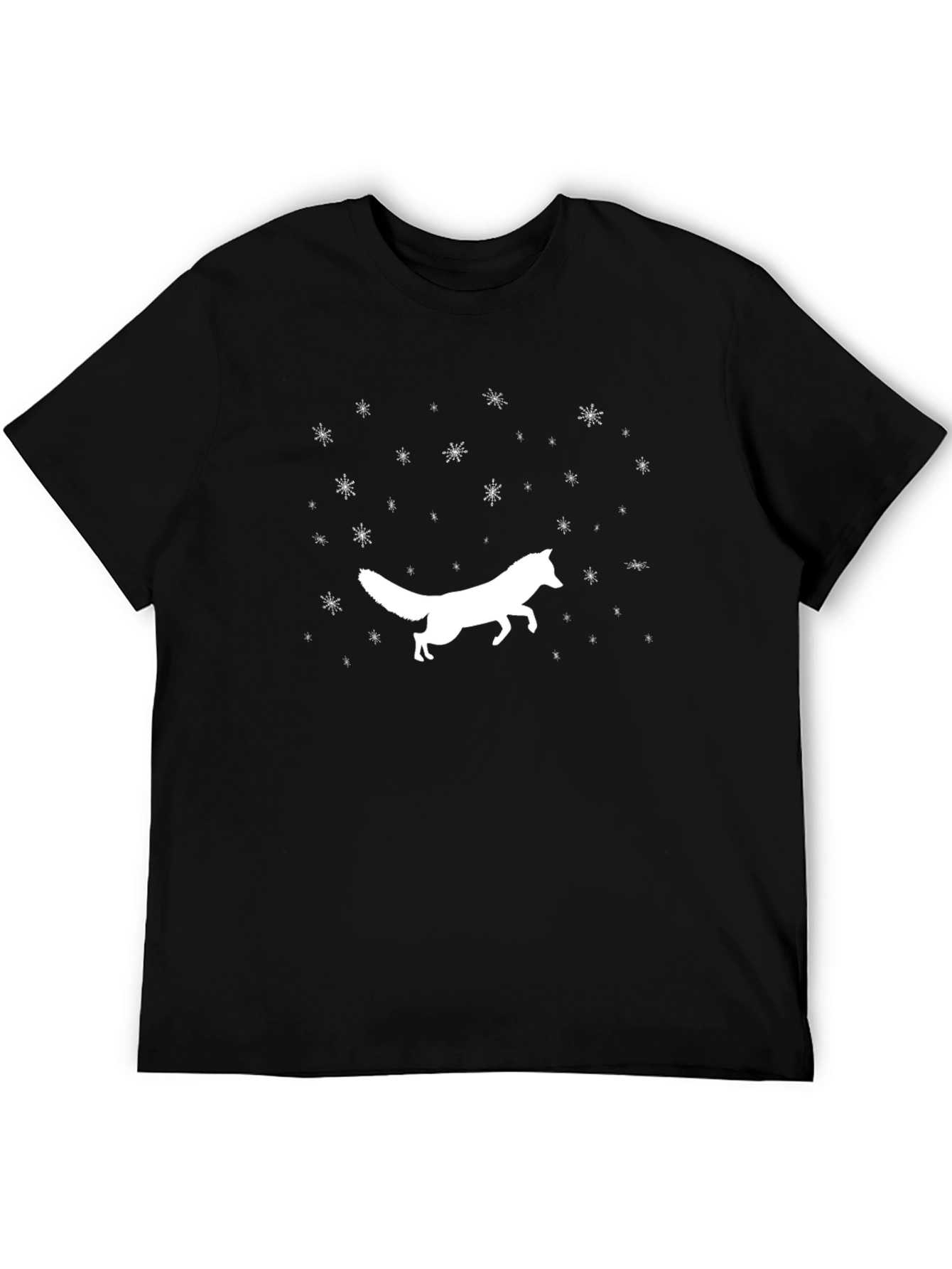 Fox Silhouette T-Shirt - Black