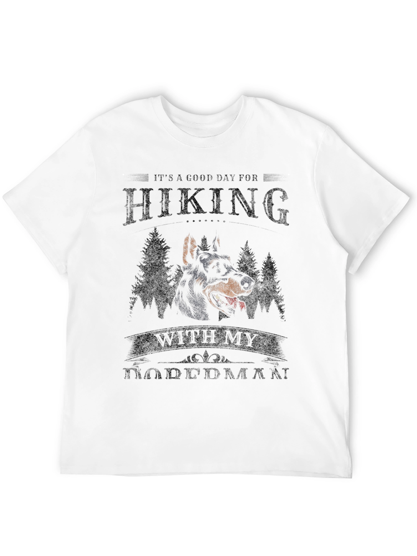 Hiking With My Doberman T-Shirt