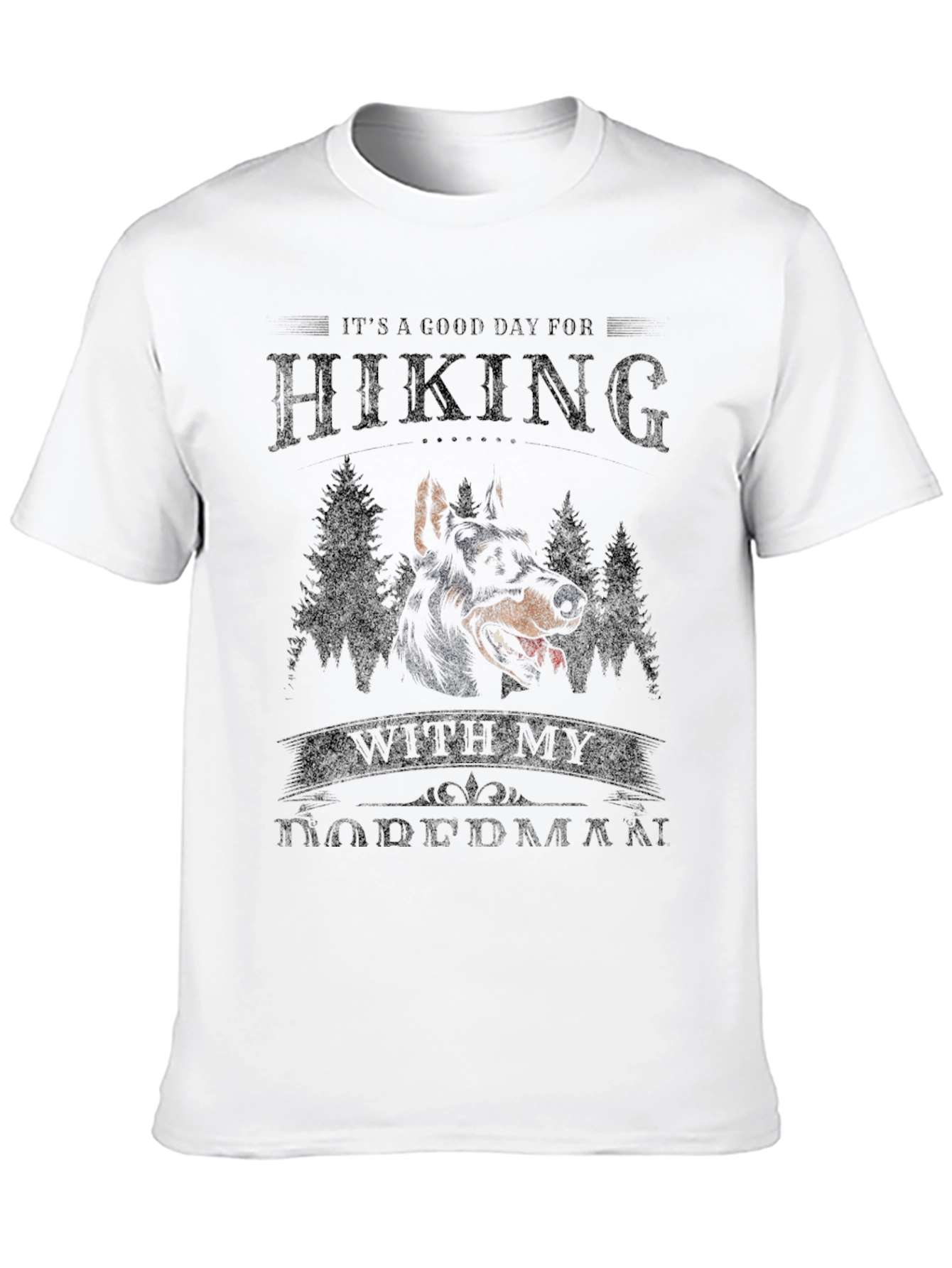 Hiking With My Doberman T-Shirt
