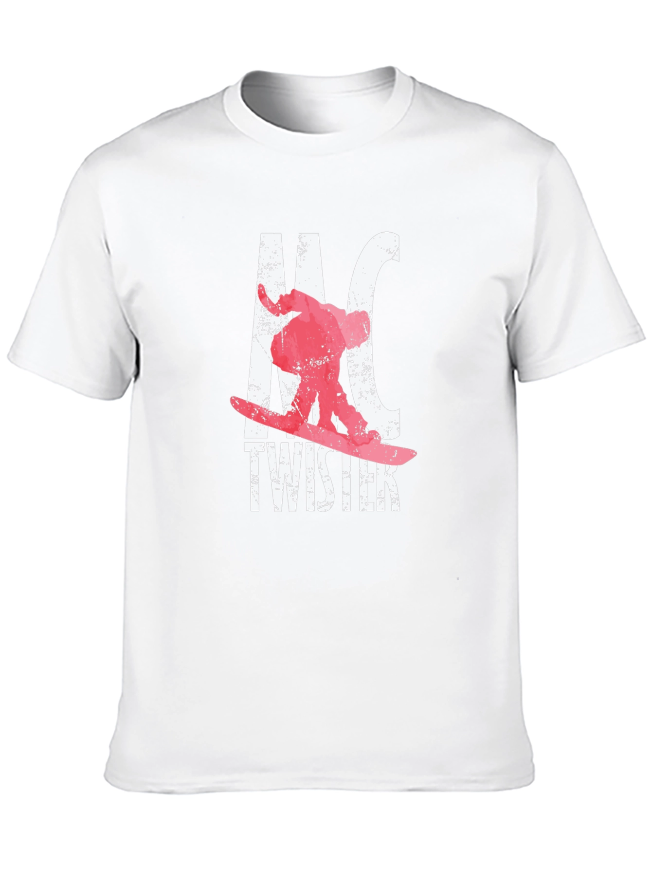 Snowboarder Graphic Black T-Shirt - Ride the Twister!