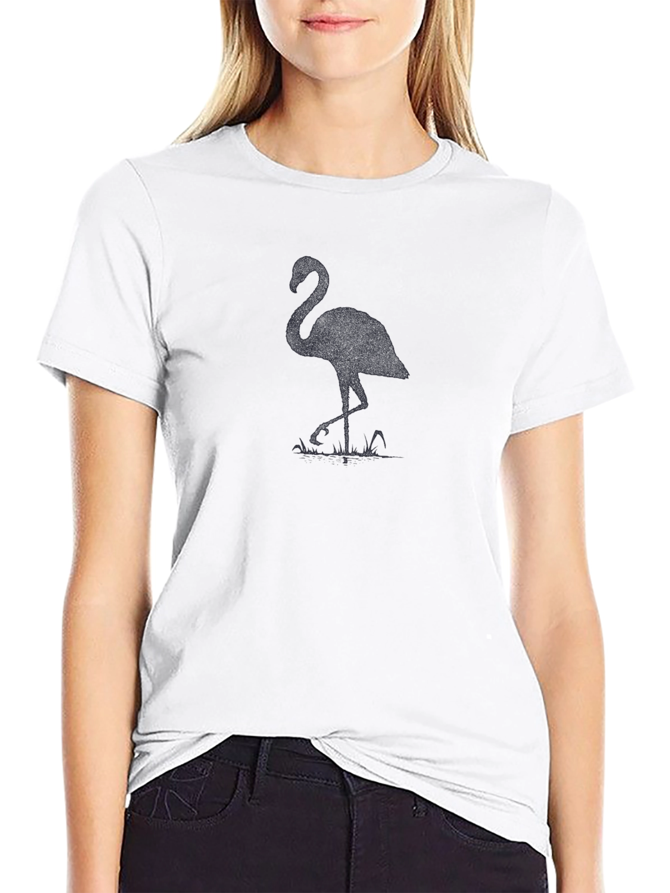Black Flamingo Graphic Tee - Mens Casual Shirt