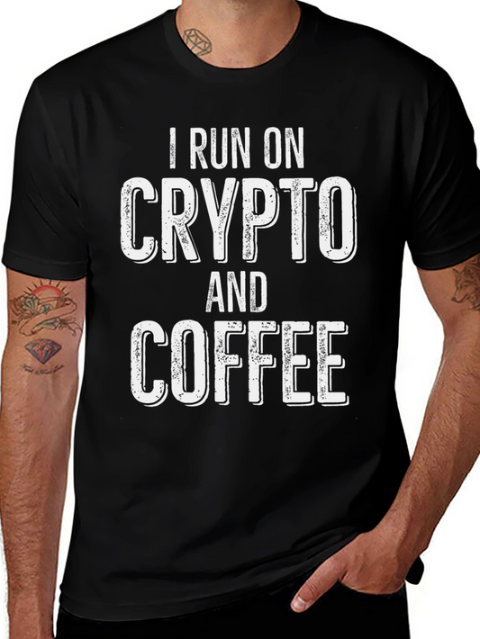Crypto & Coffee T-Shirt - Funny Bitcoin Investor Tee