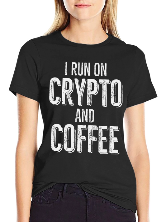 Crypto & Coffee T-Shirt - Funny Bitcoin Investor Tee