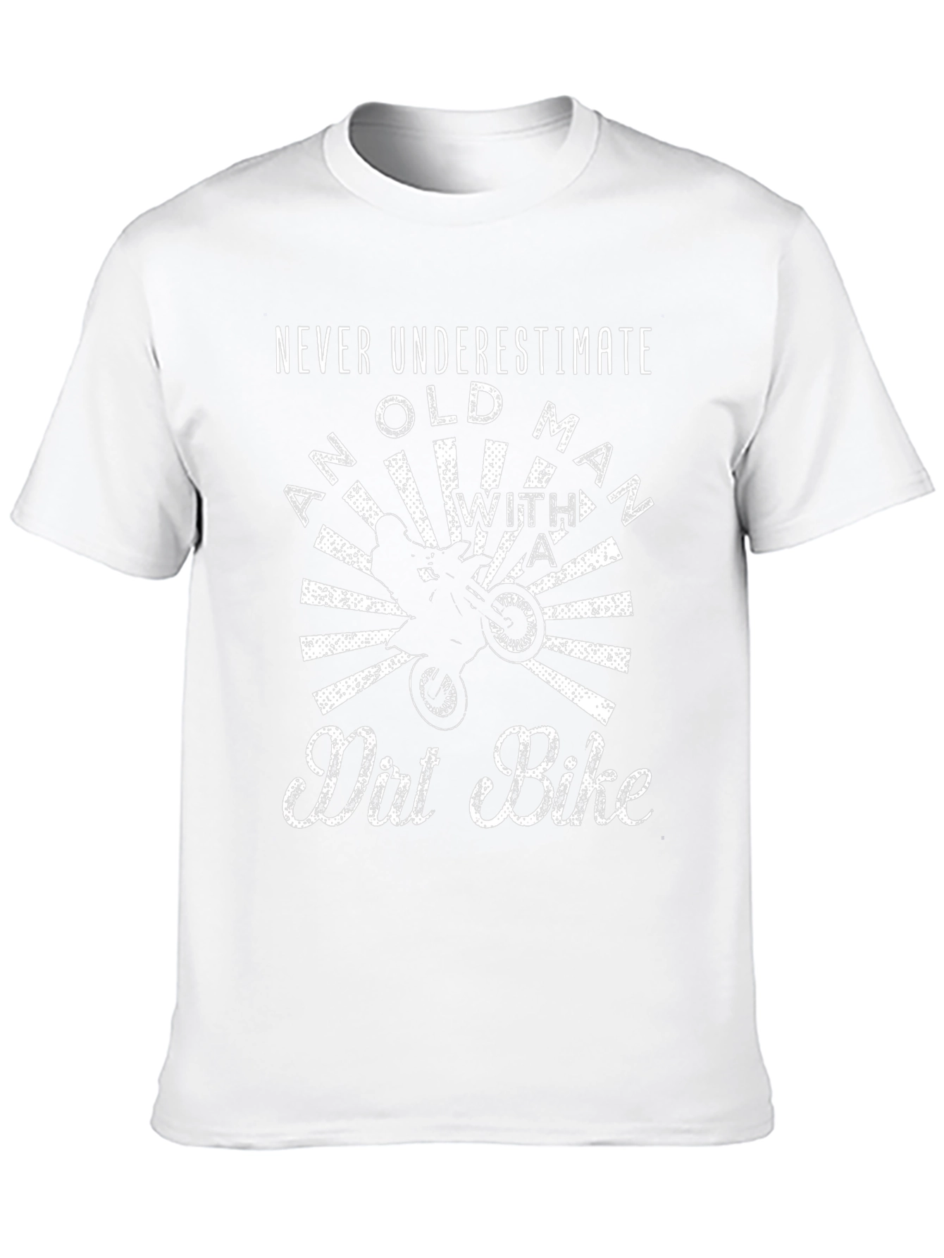 Never Underestimate Old Man Dirt Bike T-Shirt