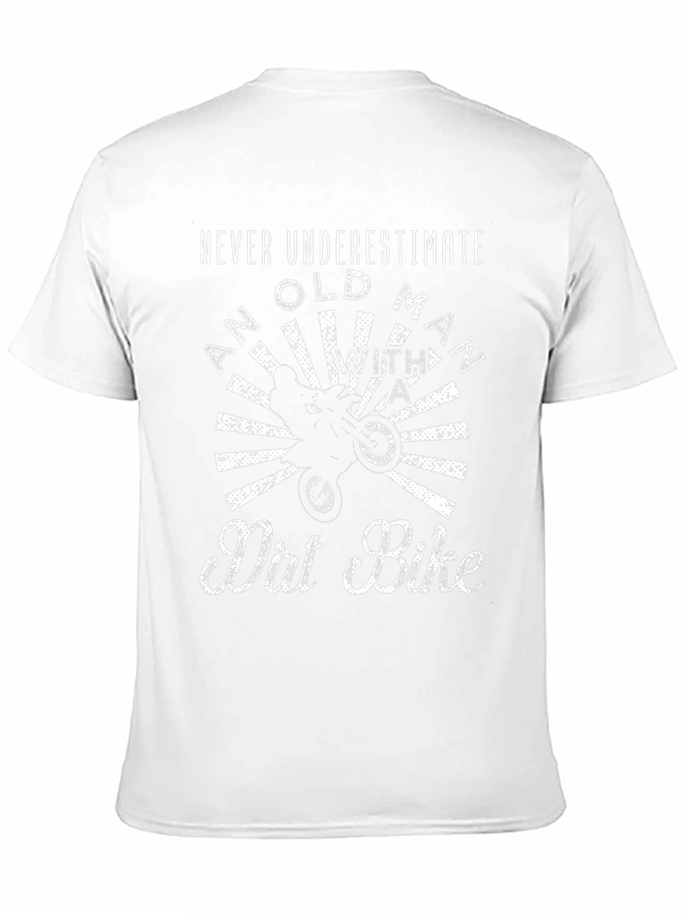 Never Underestimate Old Man Dirt Bike T-Shirt