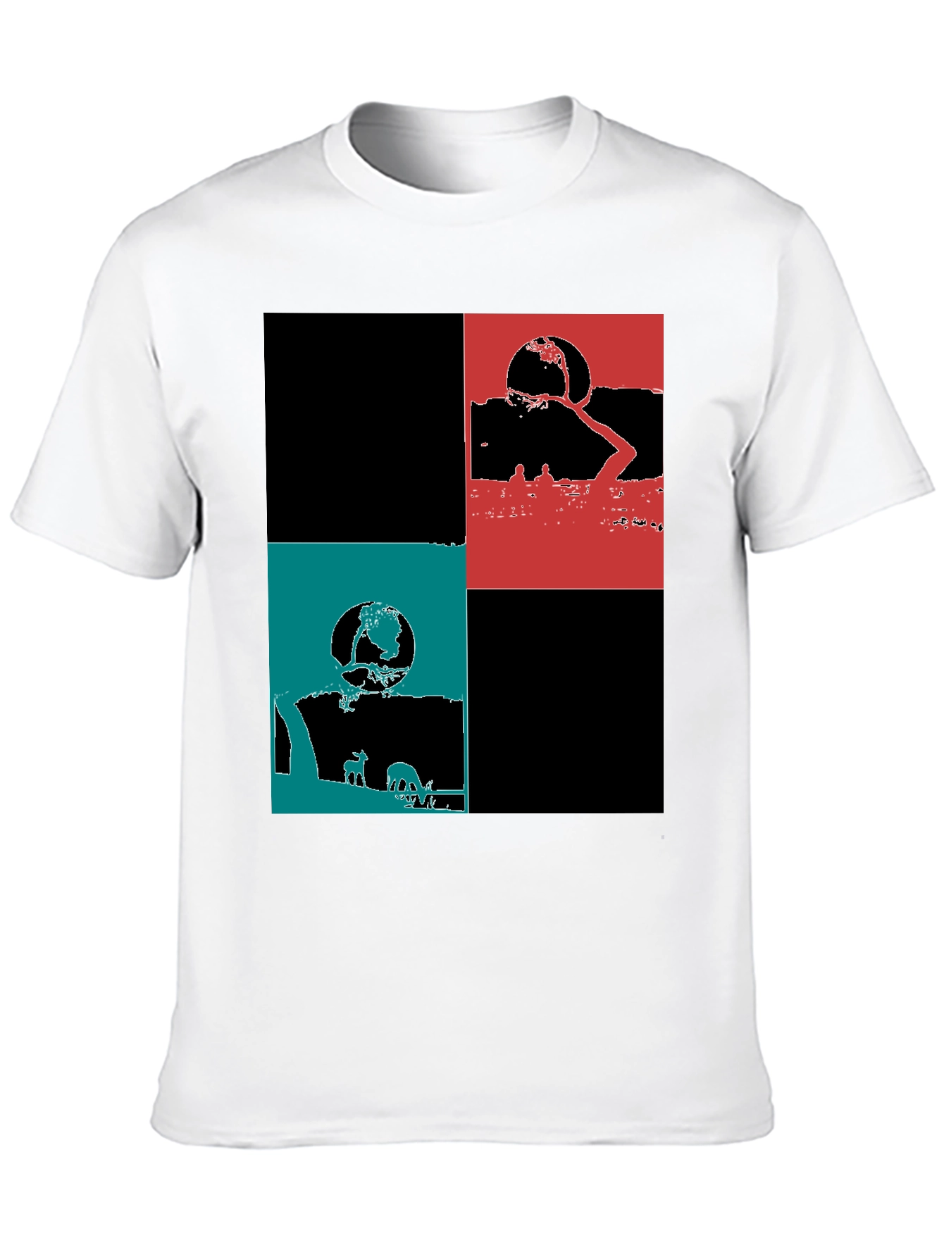 Modern Graphic Block Tee