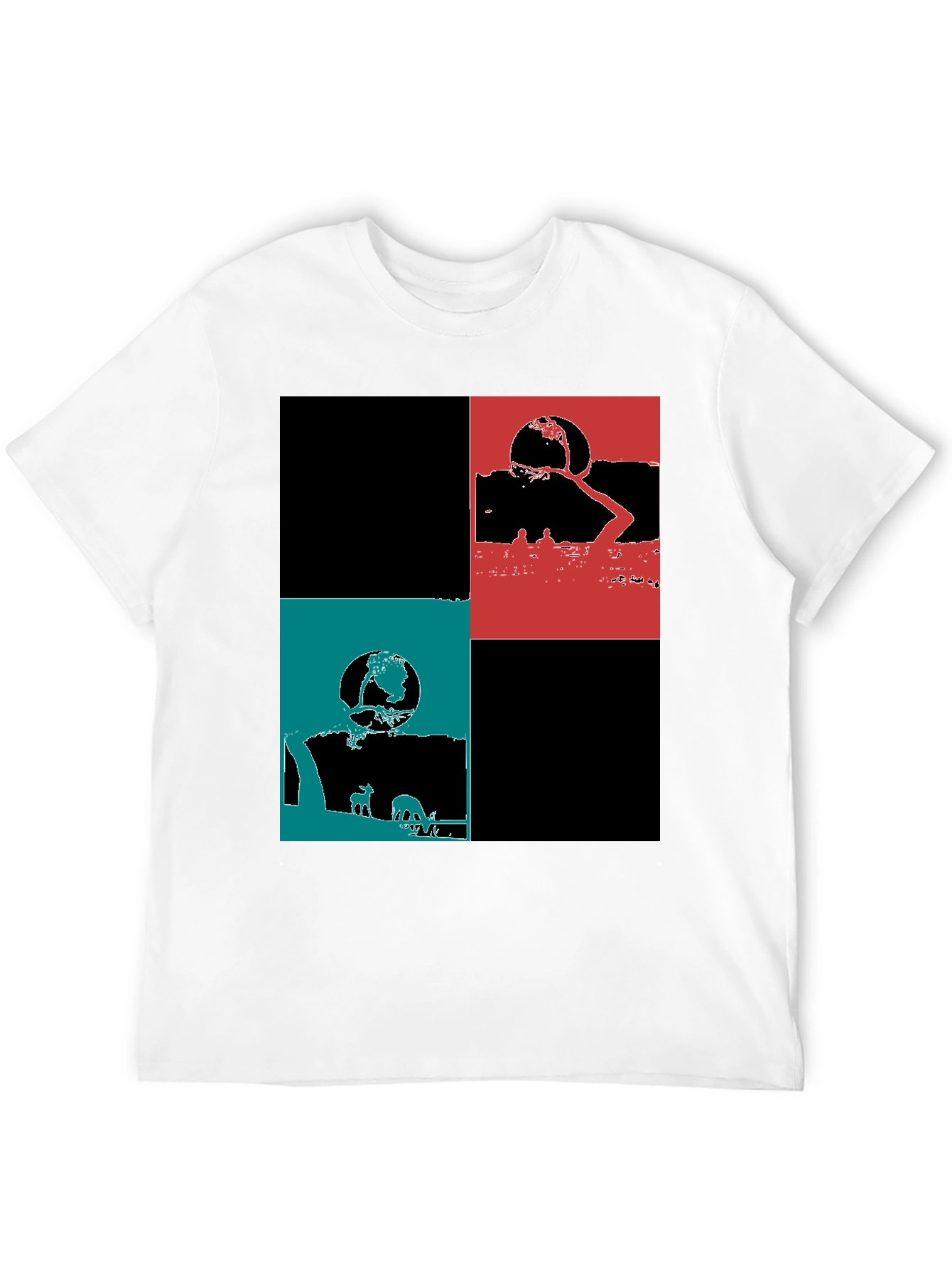 Modern Graphic Block Tee
