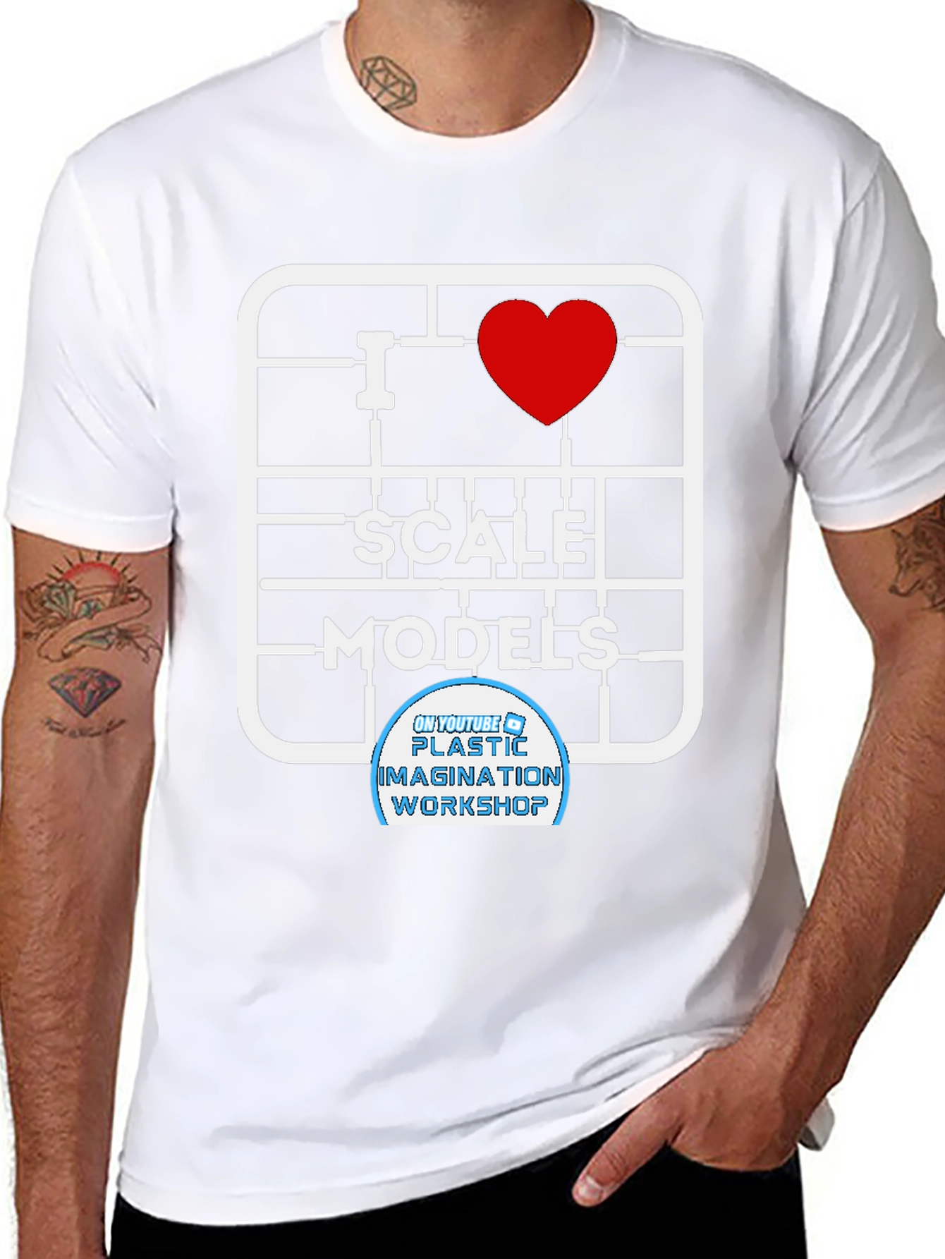 I Heart Scale Models Black T-Shirt