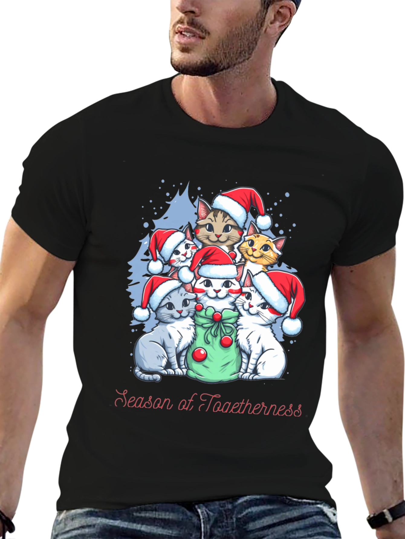 Christmas Cats T-Shirt - Season of Togetherness