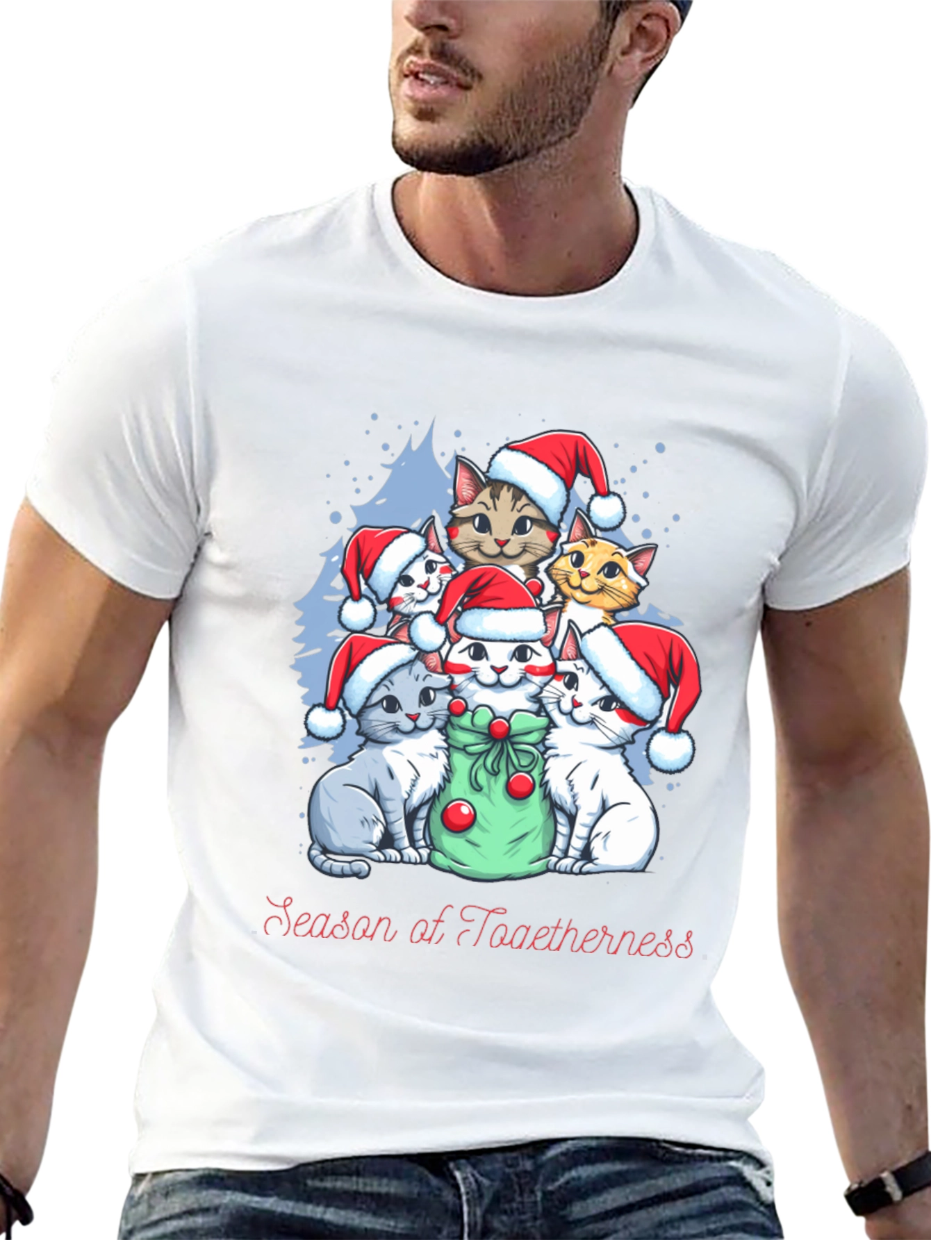 Christmas Cats T-Shirt - Season of Togetherness