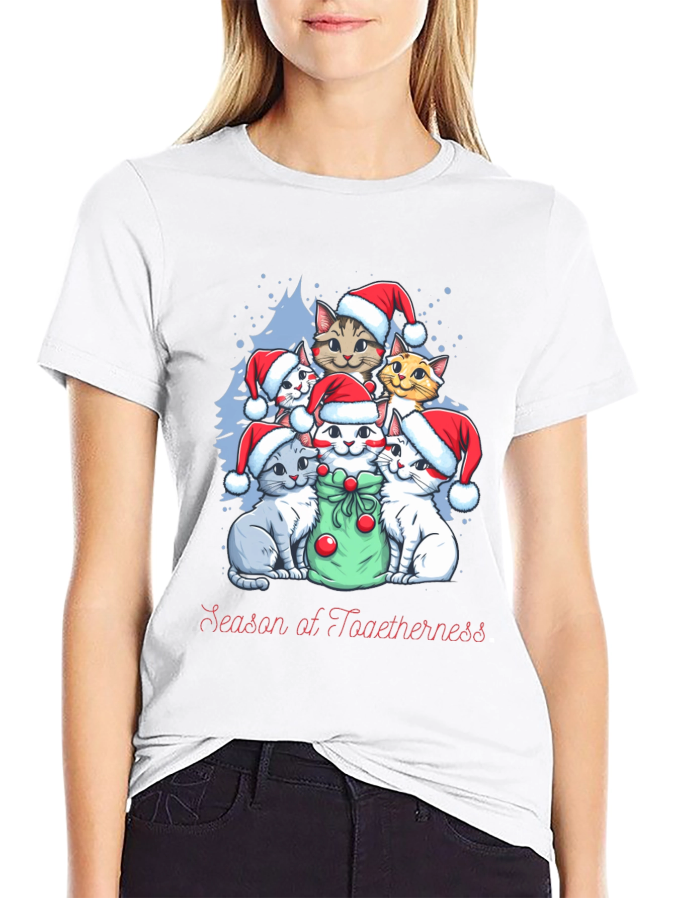 Christmas Cats T-Shirt - Season of Togetherness