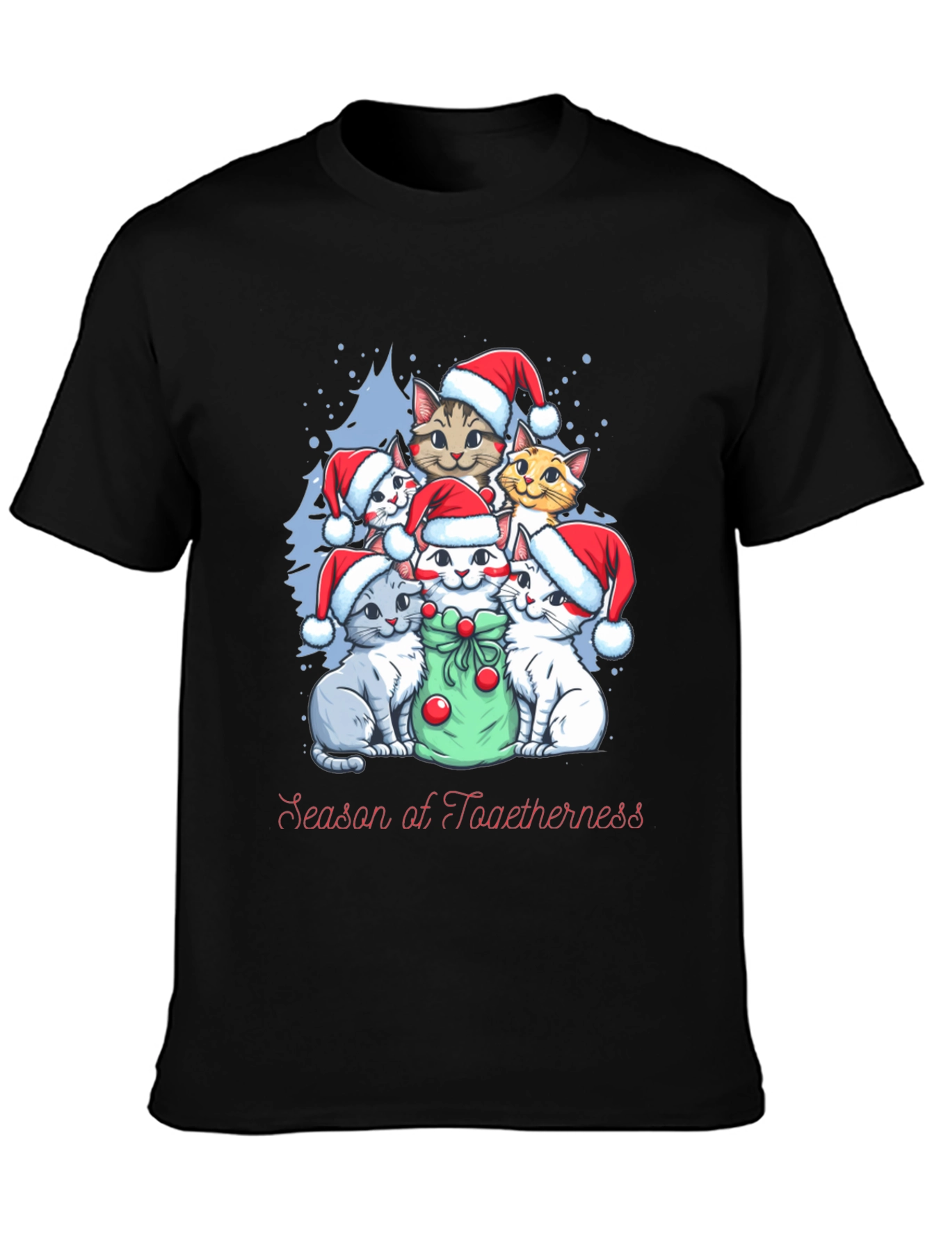 Christmas Cats T-Shirt - Season of Togetherness