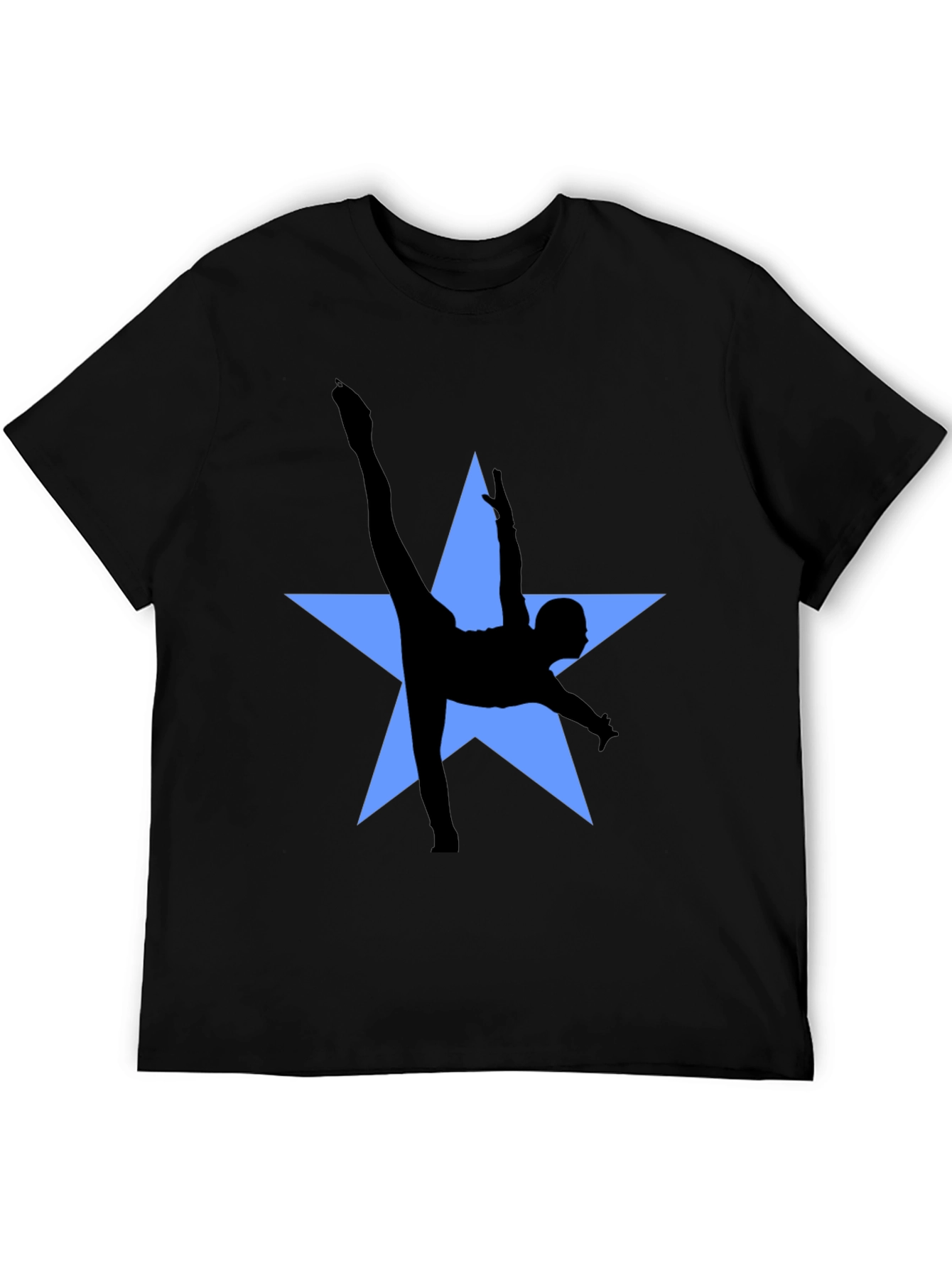 Gymnast Star Graphic Tee - Black