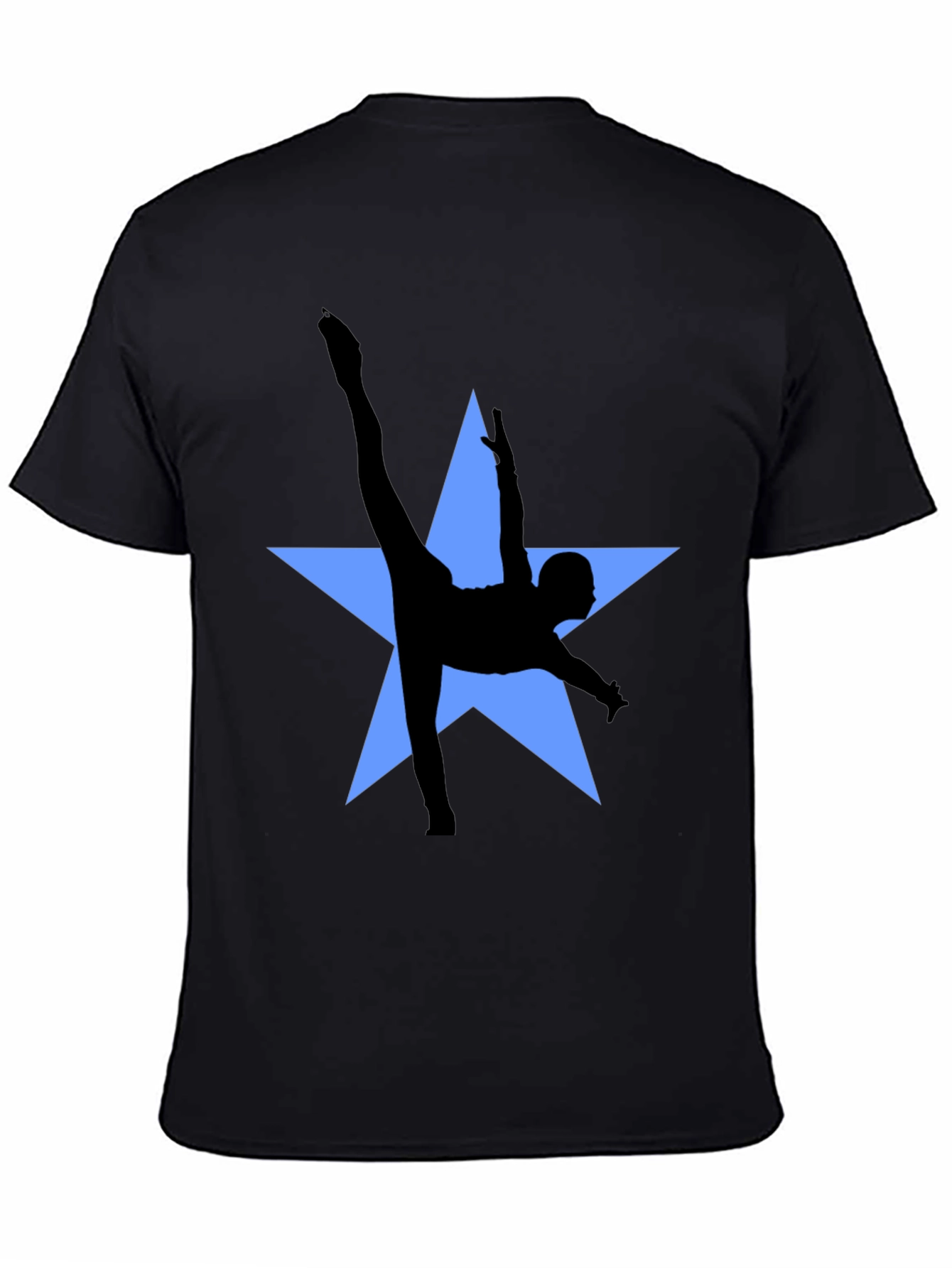 Gymnast Star Graphic Tee - Black