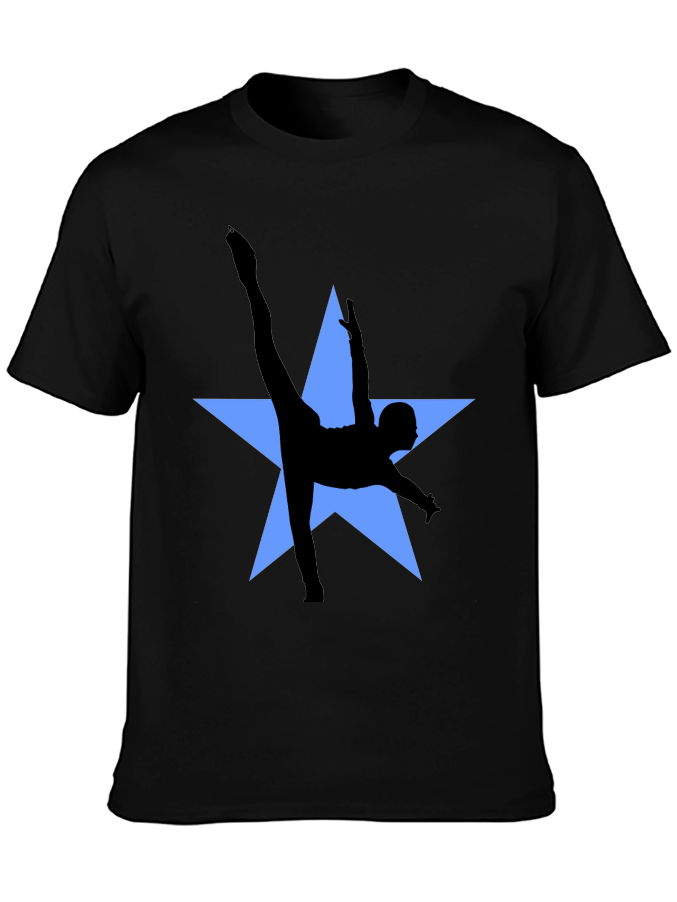 Gymnast Star Graphic Tee - Black