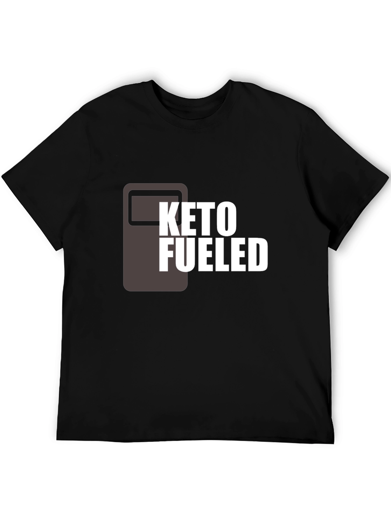 Keto Fueled Graphic T-Shirt - Black Cotton Tee