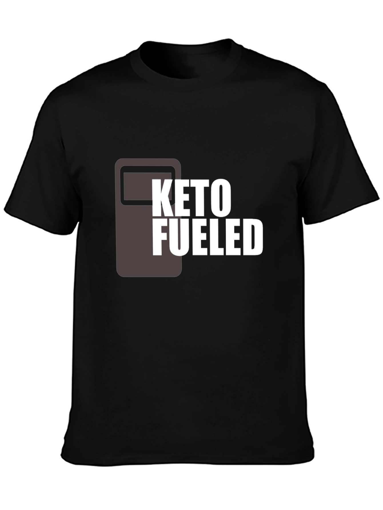 Keto Fueled Graphic T-Shirt - Black Cotton Tee