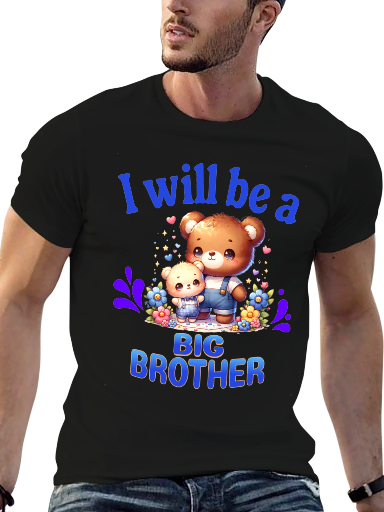 Big Brother T-Shirt - Cute Teddy Bear Design