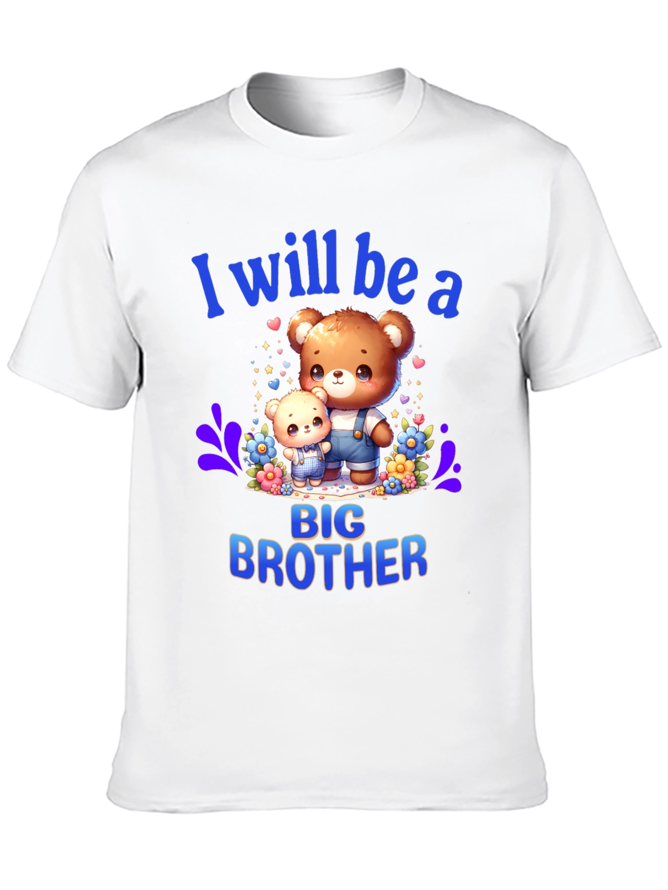 Big Brother T-Shirt - Cute Teddy Bear Design