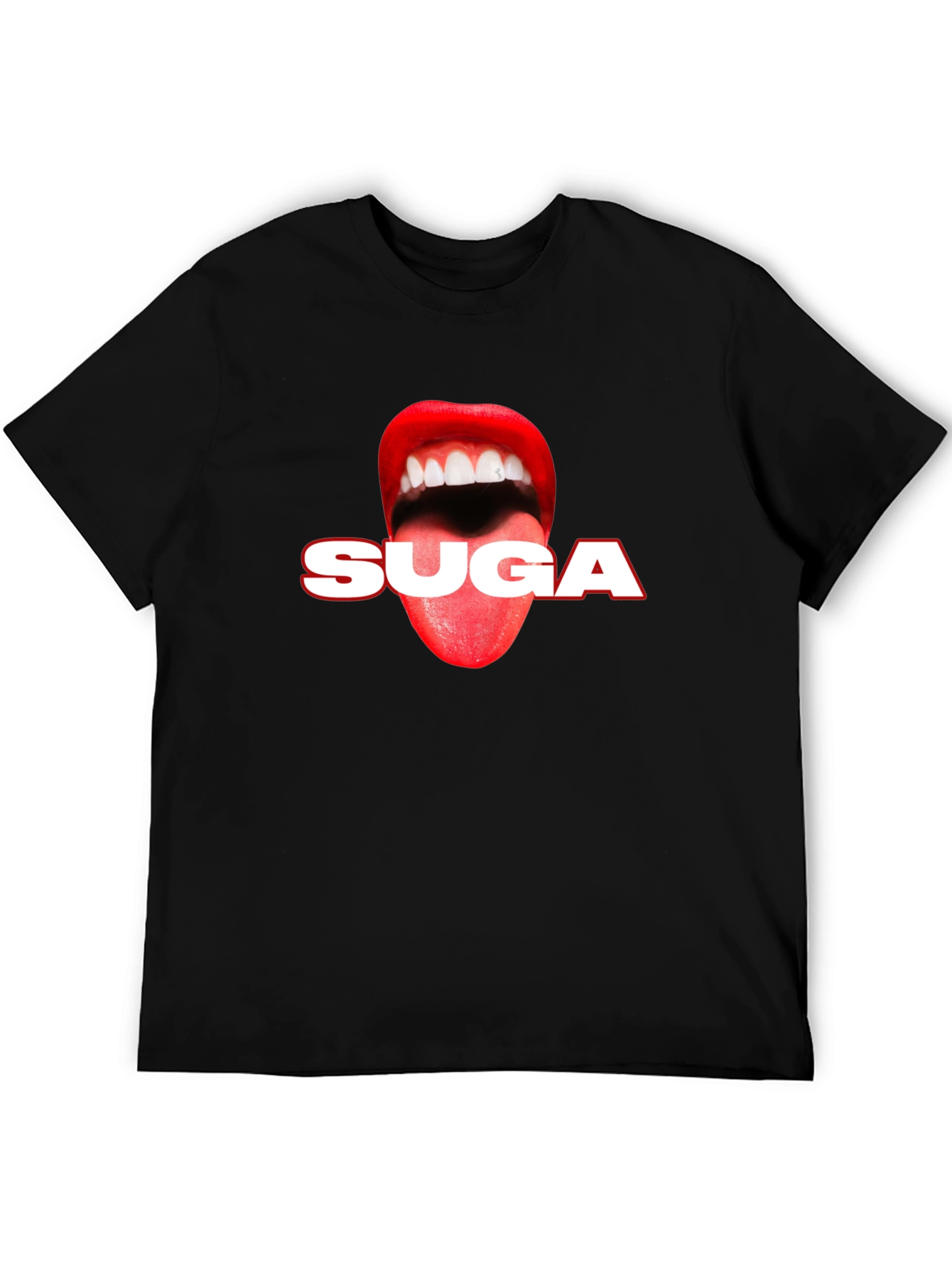 SUGA Lips Graphic Tee - Black